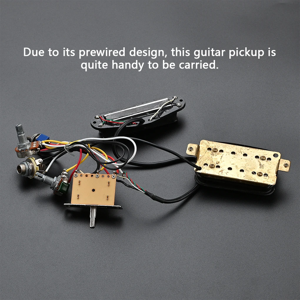 

Metal Pickup Professional Humbucker Amplifier Double Channel Beginners Sweet Gift Guitar Supplies Potentiometer 3 way Switch