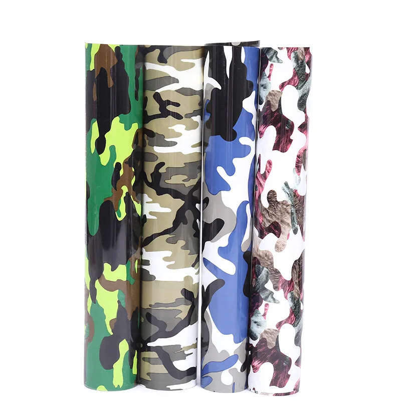 

Camouflage Heat Transfer Vinyl 40 Inch Iron On Vinyl Roll HTV For Clothes Hot Press Decor Film Easy Cut Weed DIY Craft T Shirts