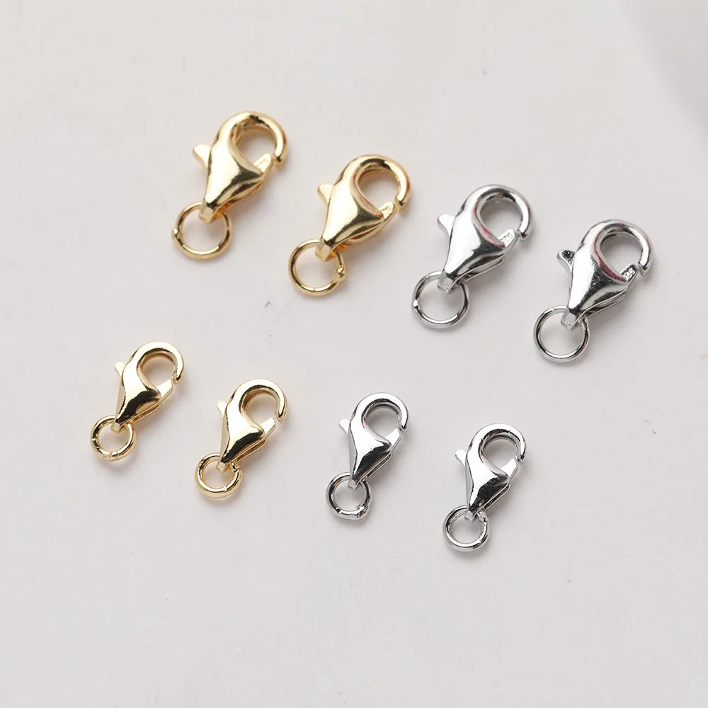 Сохраняющая цвет пряжка-лобстер в обертке из 4 карат закрытое кольцо имитация