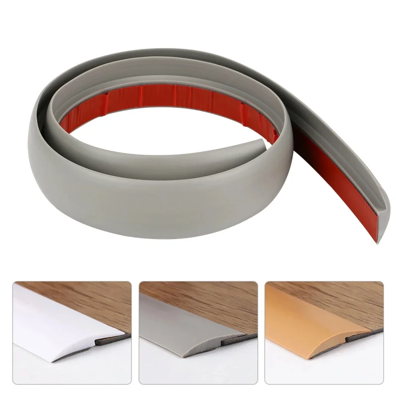 

PVC Self-adhesive Protective Floor Mat Flat Button Strip Strips Fit 3~10mm Flooring Threshold Seam Edge Trim Home Decoration