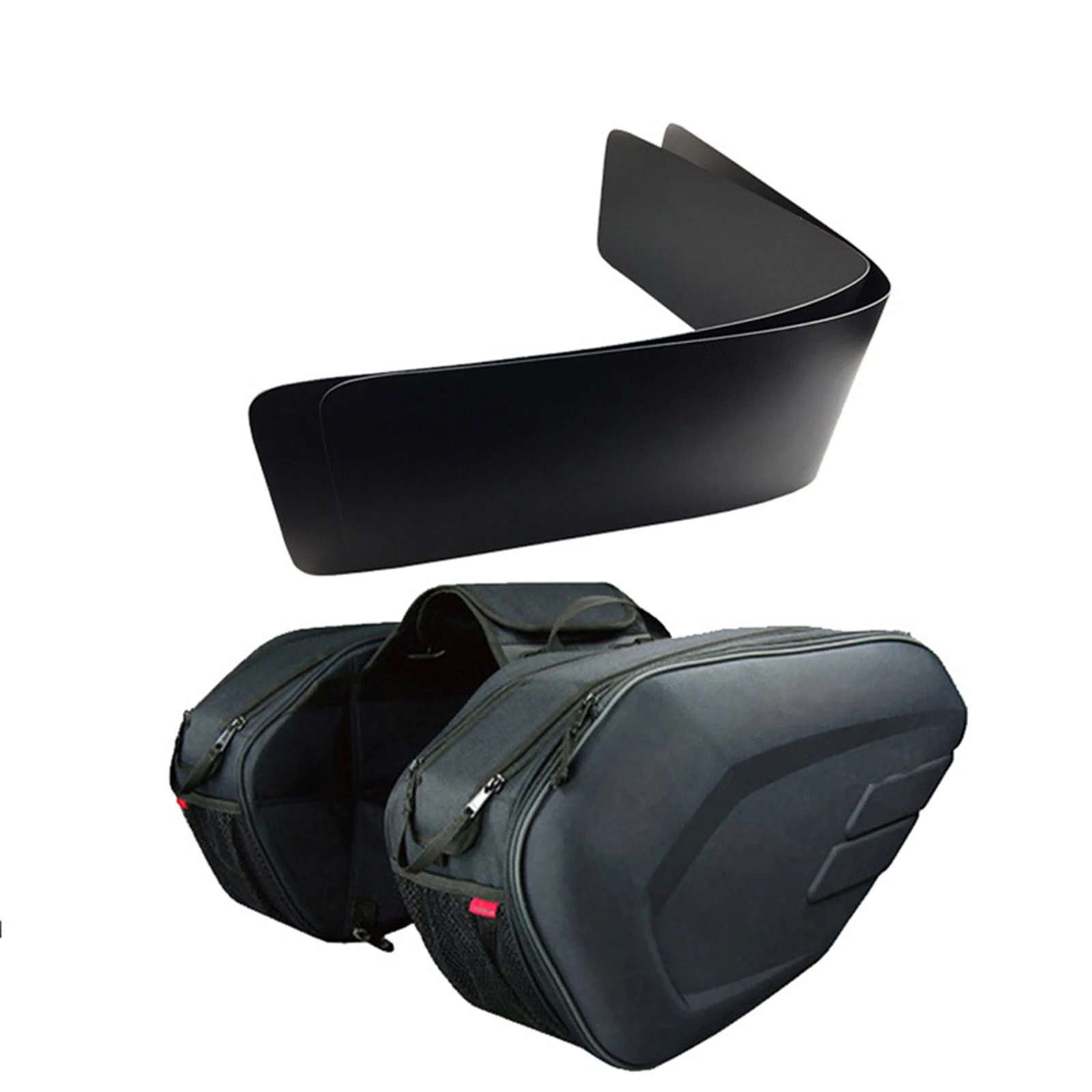 Мотоциклетная седельная сумка универсальная боковая расширяемая 36L-58L с дождевыми чехлами.