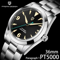 pagani design first pt5000 mens automatic mechanical watch 316l stainless steel sapphire glass and ar coating 200m waterproof