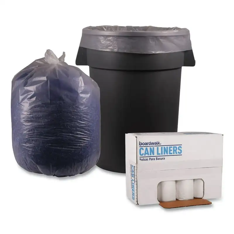 

43 in. x 47 in. 56 gal. 1.4 mil Low-Density Can Liners - Clear (100/Carton)