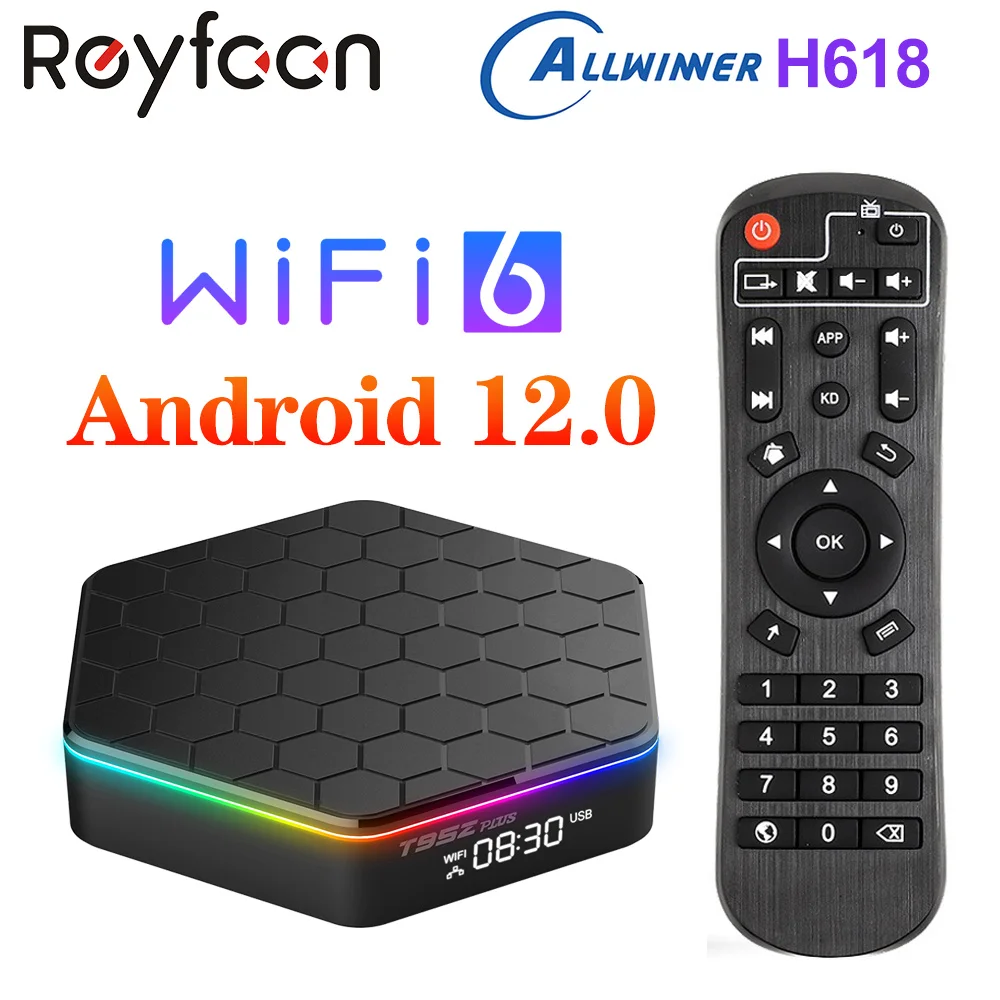 

T95Z Plus ТВ-приставка Android 12 4 ГБ ОЗУ 64 Гб ПЗУ Allwinner H618 поддержка 4K USB3.0 Dual Wifi 2 ГБ 16 ГБ 32 ГБ медиаплеер 12,0 T95ZPlus