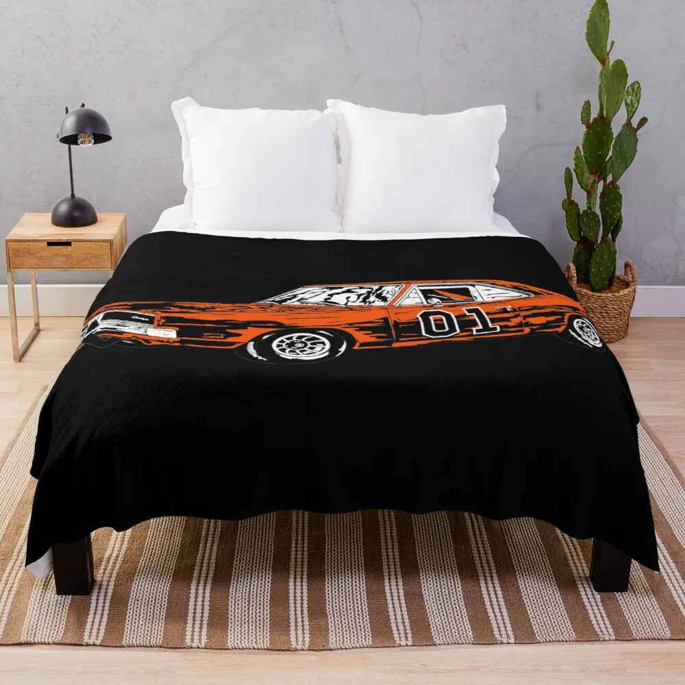 

Плед Dukes Of HazzardGeneral Lee, ворсистеное одеяло, роскошное утолщенное Флисовое одеяло для малышей, вязаное одеяло