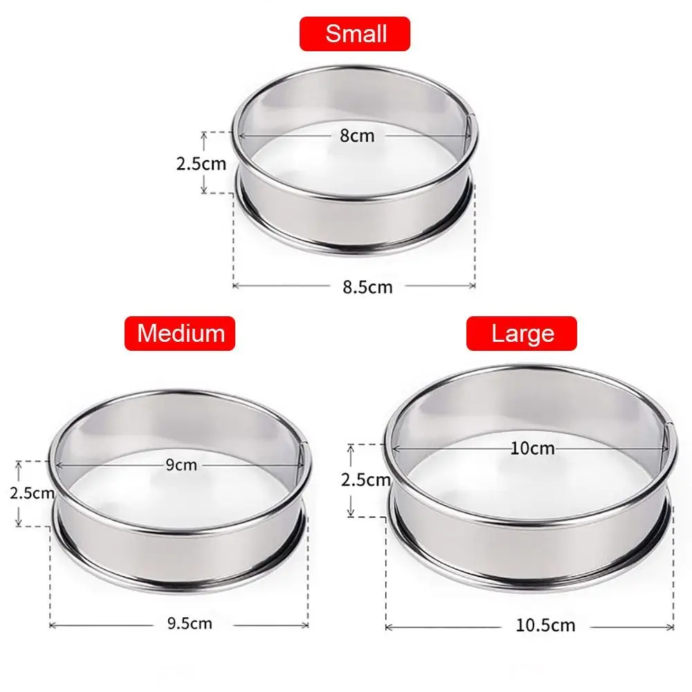 1 шт. кольца для кексов из нержавеющей стали изготовления пищевых продуктов