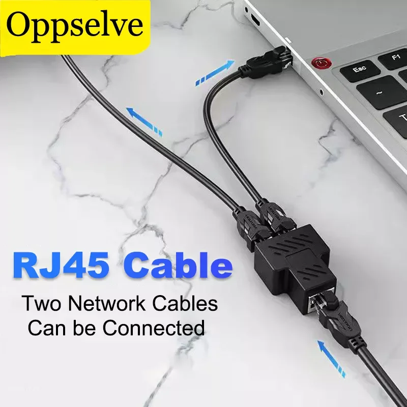 

Сетевой адаптер RJ45 для ноутбука, двухпортовый разветвитель с гнездом для подключения к сети