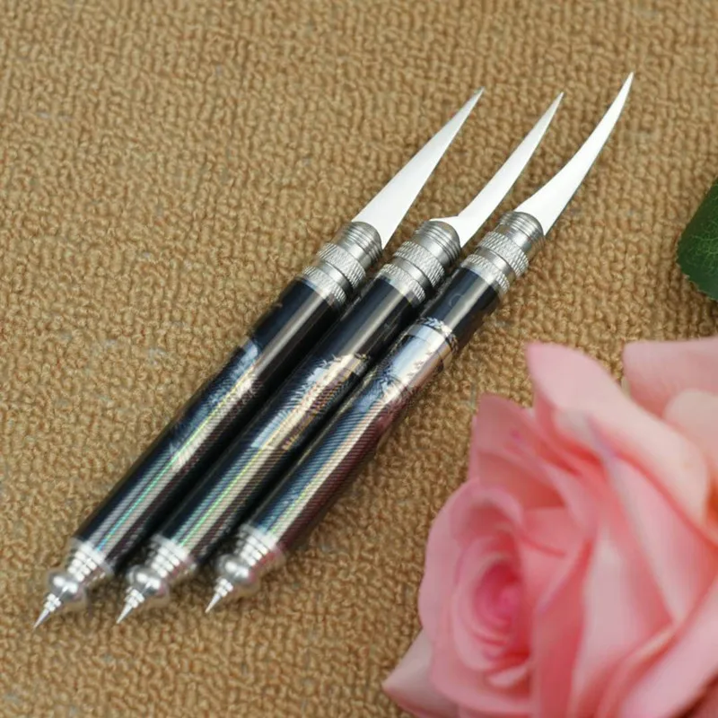 

Kitchen Carving Knife Master Knife 440C Stainless Steel Hotel Chef Foldable Fruit Art Engraving Scimitar Sharp