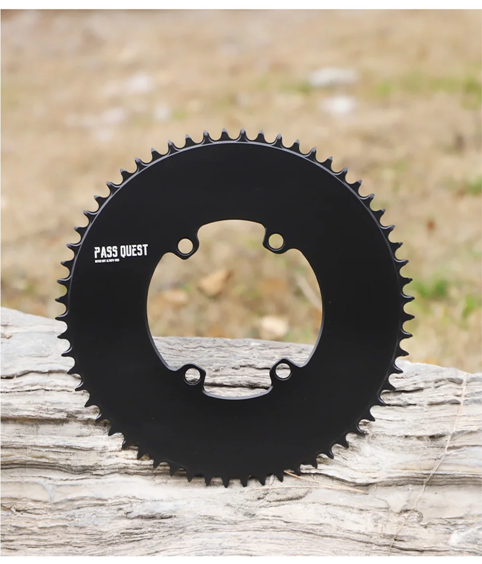 PASS QUEST Rotor BCD110 AERO Crankset Narrow Wide Chainring Round Road Black Chinwheel 40T-60T 9-12 Speed
