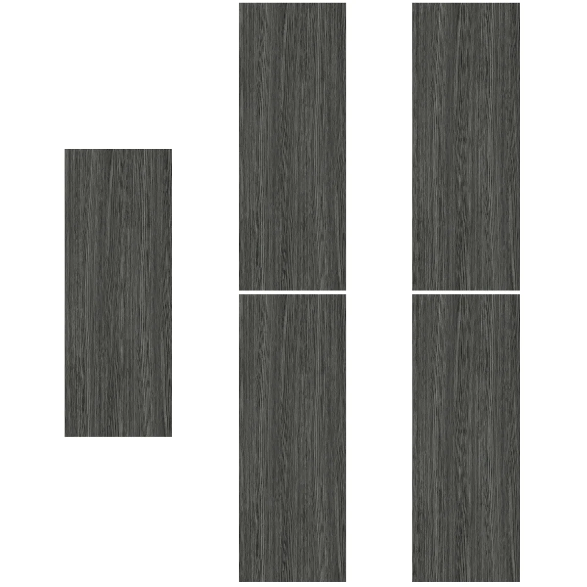 

5x DIY PVC Living Room Removable Peel and Stick Floor Tile Wood Grain Floor Sticker Adhesive Tile Sticker