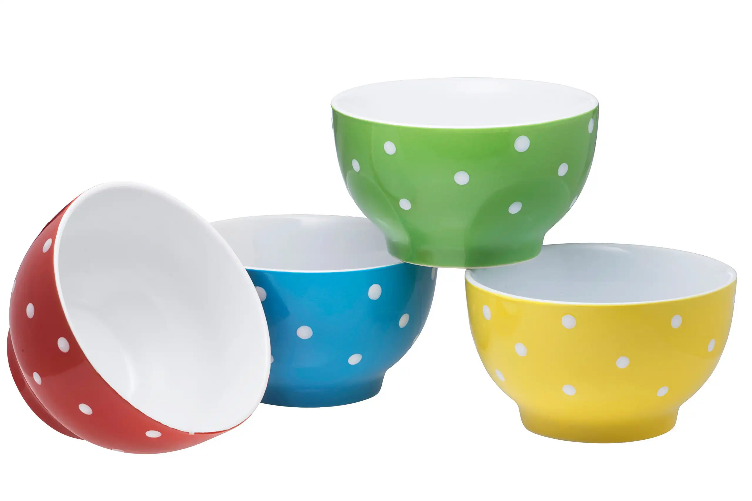 

- Polka Dot Colorful Decorative Everyday Porcelain Ceramic Dinner