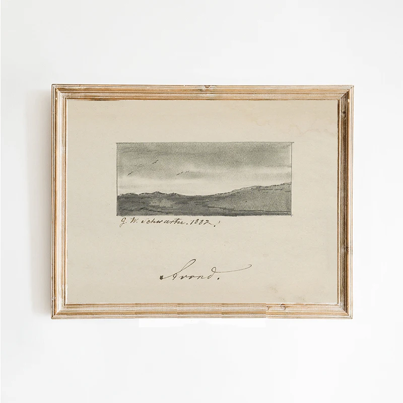 Винтажный постер на холсте