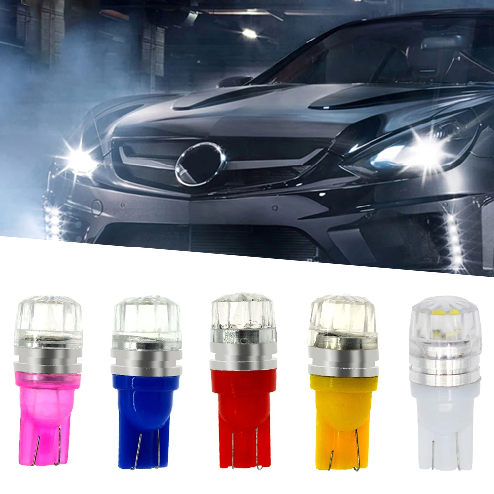 T10 194 W5W Blue Red White Car Led Auto Wedge Lamp Backup bulb Turn Signal Light Side Marker  Parking  Tail  DC12V Warning light