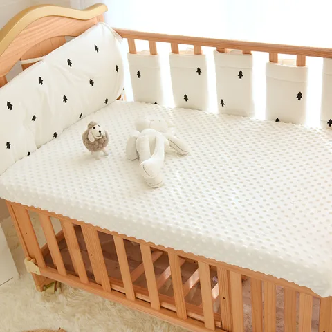 Мягкая бархатная натяжная простыня для детской кроватки, 120*65 см, идеально подходит для комфортного и успокаивающего сна новорожденных