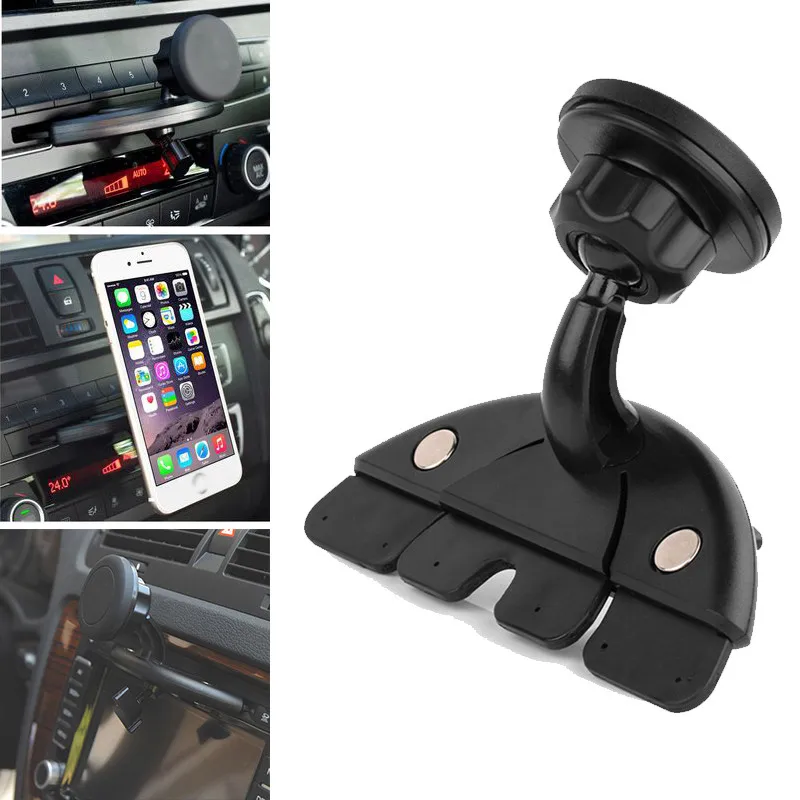 

Universal Car CD Slot Magnetic Smartphone Mount Holder Cradle Bracket For Mobile Phone GPS MP4 5 & Tablet Phone Hot Sale