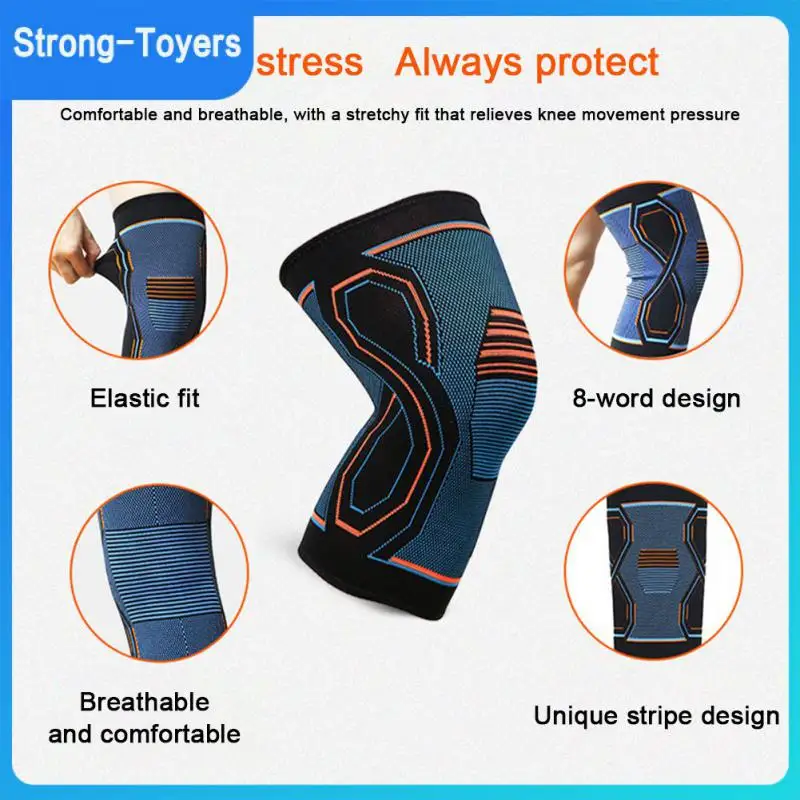 

Удобный нескользящий наколенник, вязаный спортивный наколенник s, фитнес-оборудование, наколенник s, поддержка колена, практичный нейлоновый наколенник