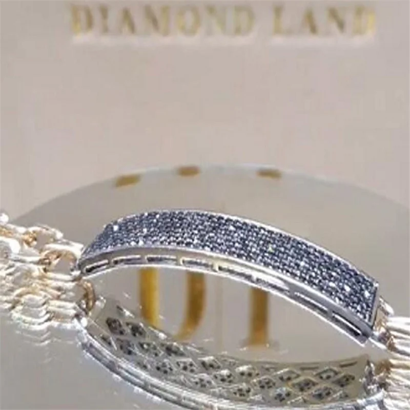 

The New Micro-adjustable Ladies Diamond Bracelet Fashion Temperament Business Trend Bracelet Golden Rose Gold Jewelry