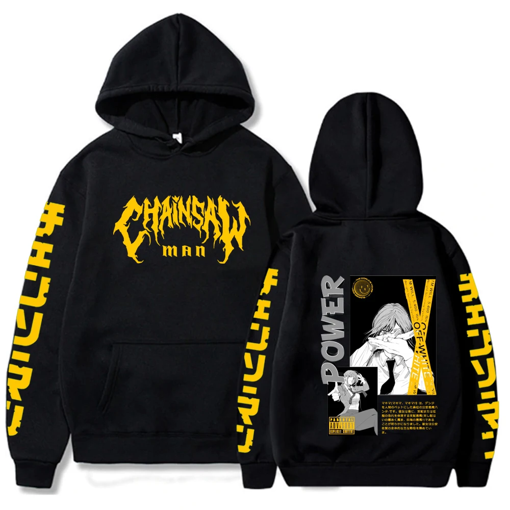 

Chainsaw Man Anime Hoodies Hip Hop Sweatshirt Graphics Men's Hoodies Harajuku Aesthetic Hooded Jacket Men Streetwear