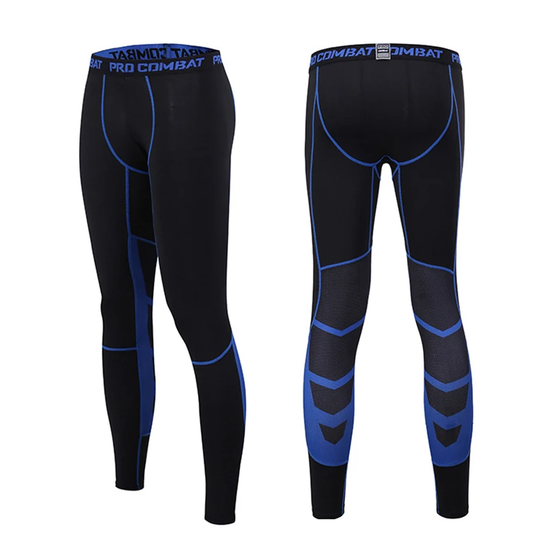 

Men's Running Tights Printing Compression Pants Super Elastic Gym Fitness Sports Leggings Quick Dry Yoga Bottom Training Wear