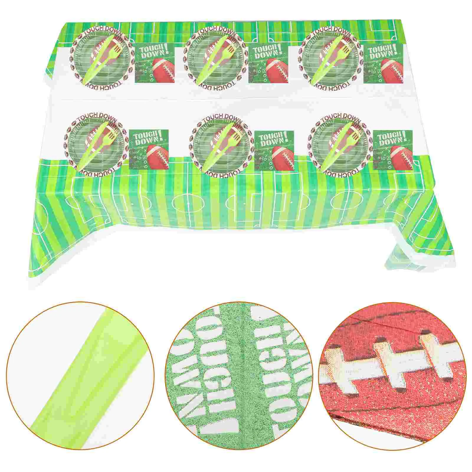 

Party Decorationssupplies Football Birthday Plates Tablecloth Napkins Cupstable 2022 2023