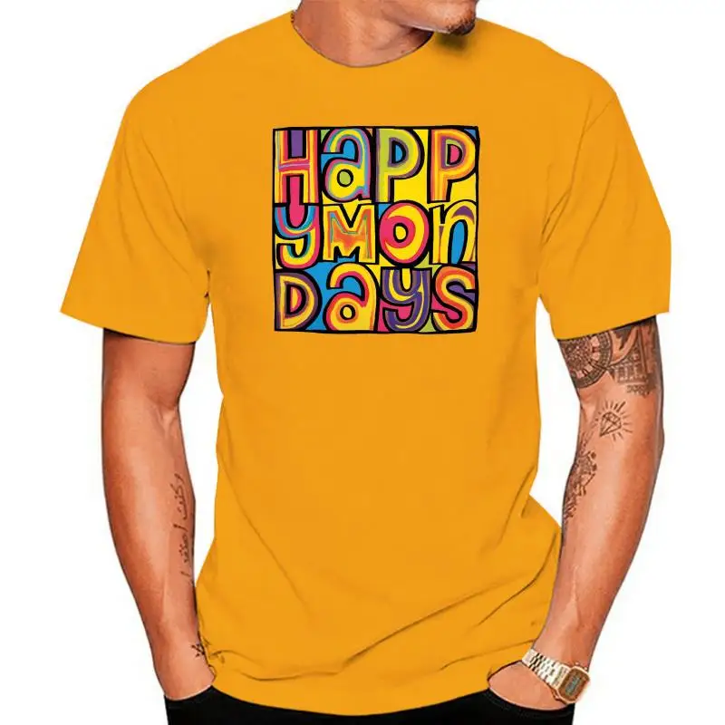 

HAPPY MONDAYS MENS WOMENS KIDS LOGO TSHIRT MADCHESTER RAVE INDIE DANCE BEZ RYDER