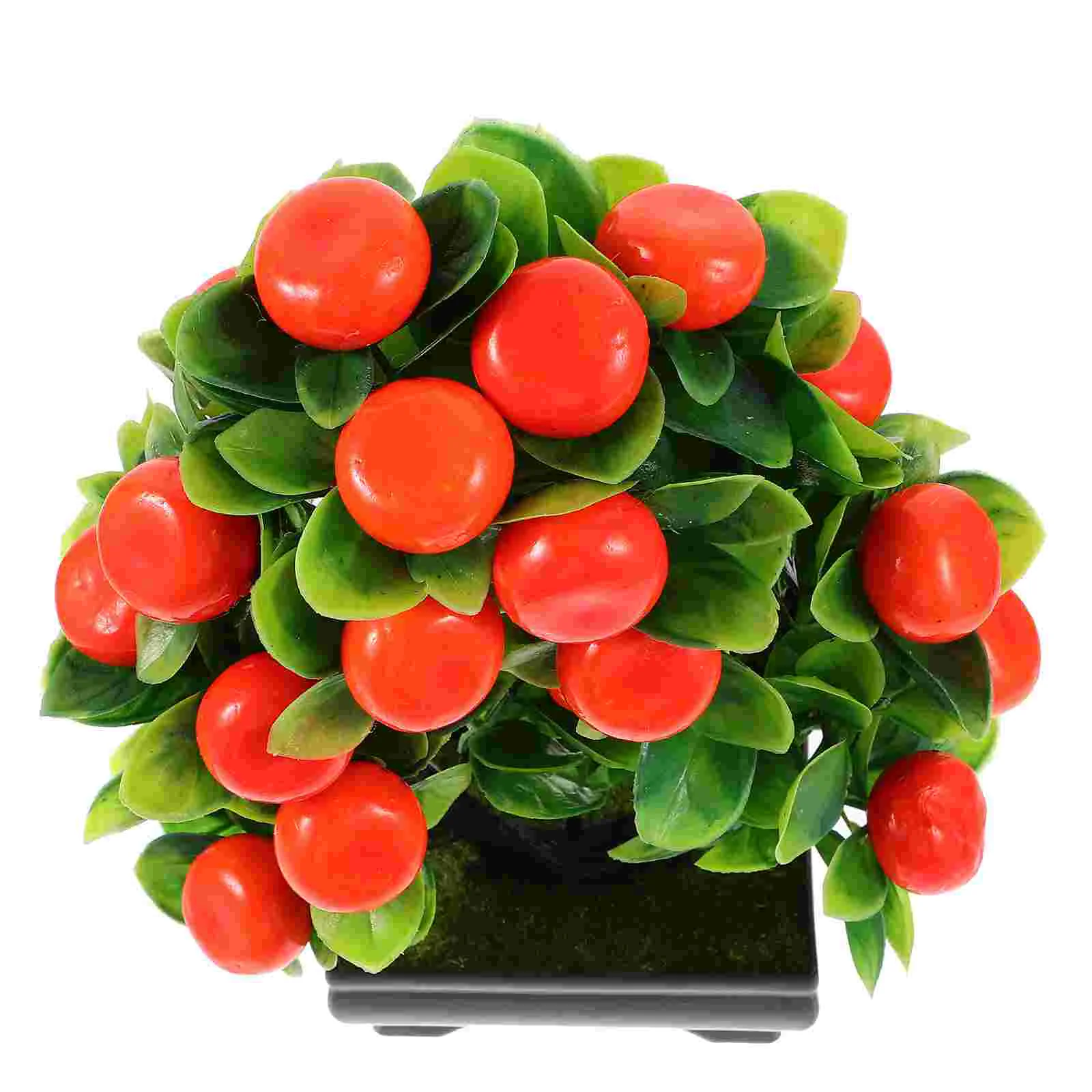 

Small Bonsai Greenery Decor Artificial Fruit Tree Pot Plastic Fake Potted Plants