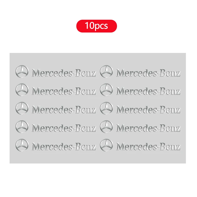 

5/10 шт. 3D металлическая эмблема, наклейка для украшения интерьера автомобиля, Стайлинговые наклейки для Mercedes Benz AMG class W205 W203 GLC GLK W206 W220