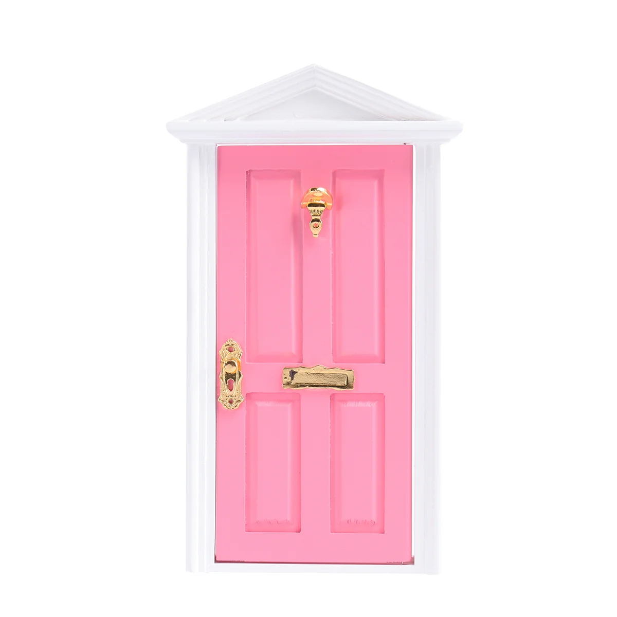 

Door Wooden Miniature Mini Fairy Furniture Doors House Diy Wood Accessories Model Handmade Red Tiny Enchanting Secret Tooth