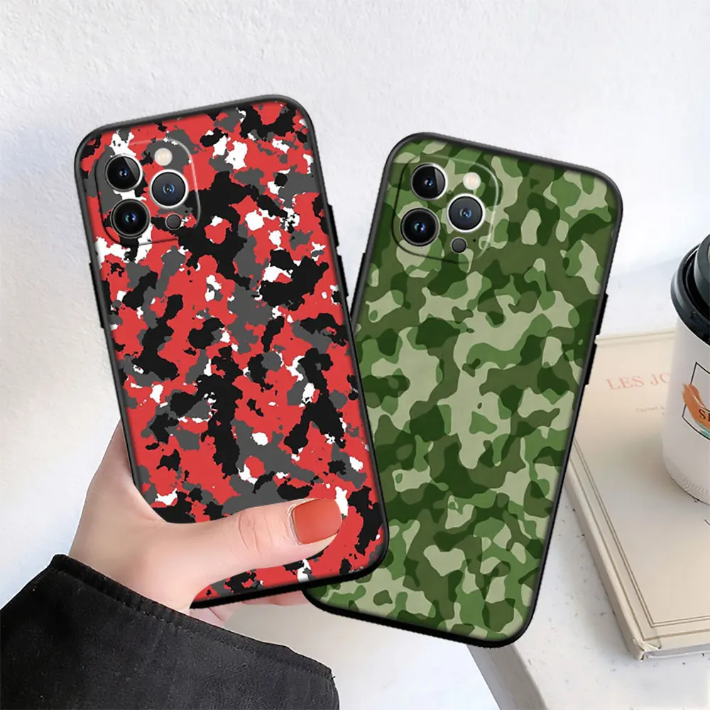 Fashion Camouflage Phone Case for OPPO F3 F5 F7 F9 F11 F17 F19 Pro Plus A9 A54S A57 A95 A94 A93 A74