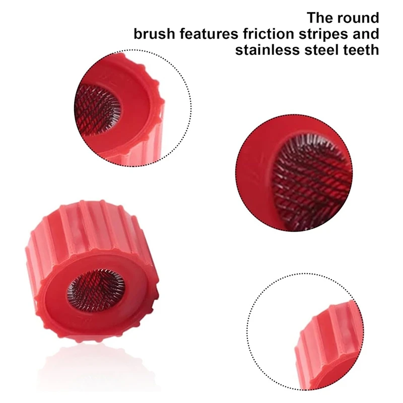 6 шт. очиститель медных труб и 1 набор щеток для чистки клемм аккумулятора удобные