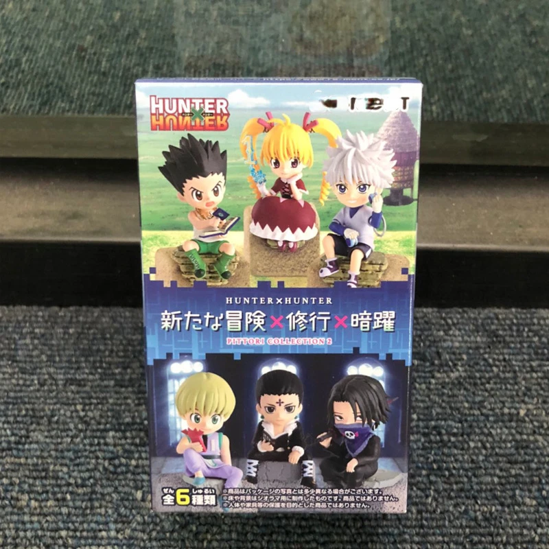 

Boxed 1pcs Random style Anime HUNTER x HUNTER GON FREECSS Killua Zoldyck kawaii figure PVC model toys doll Collection Gifts