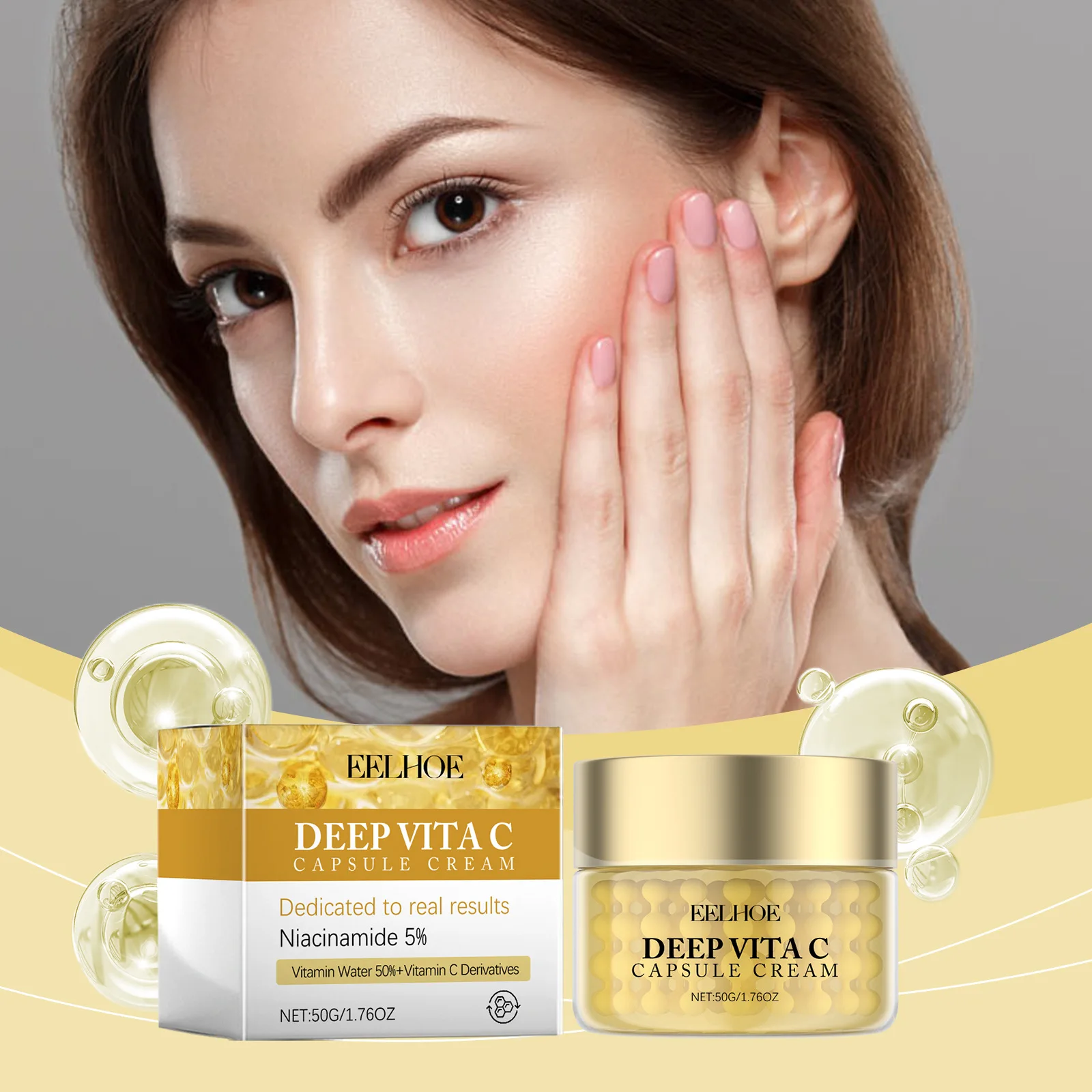 EELHOE чистый крем для лица с витамином C гладкий подтяжка кожи омоложение