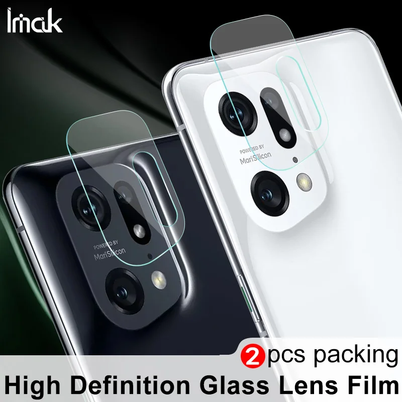 

Imak 2 Pcs HD Wear Resistant Camera Lens Protective Film for OPPO Find X5 Pro Lens Film