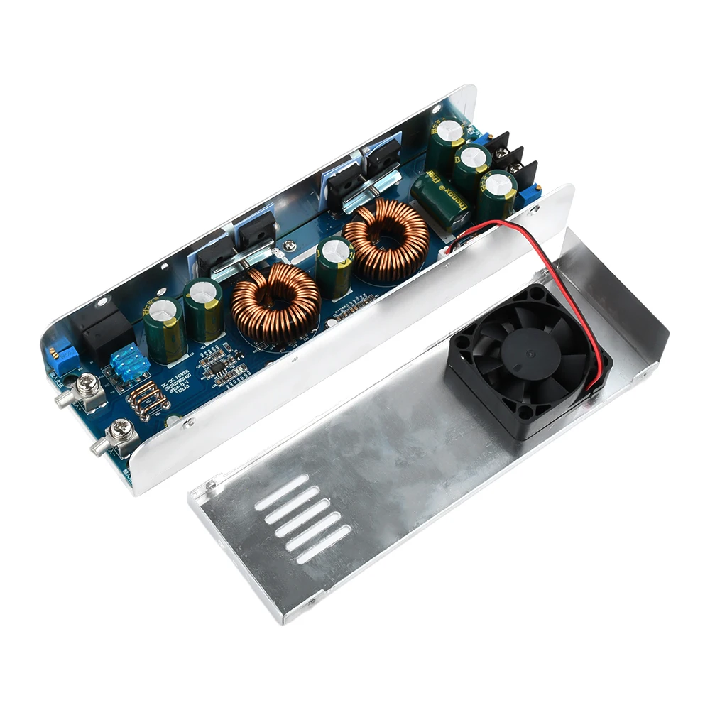 1000 Вт DC-DC Модуль преобразователя источника питания Boost DC 12-75V-12-85V Повышающий