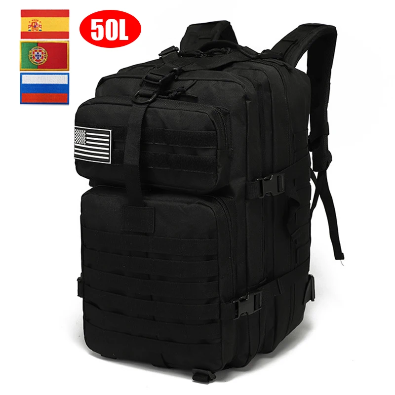 

Военная Тактическая армейская охотничья сумка объемом 50 л или 30 л, мужской уличный рюкзак для походов, кемпинга, нейлоновые водонепроницаемые сумки для рыбалки