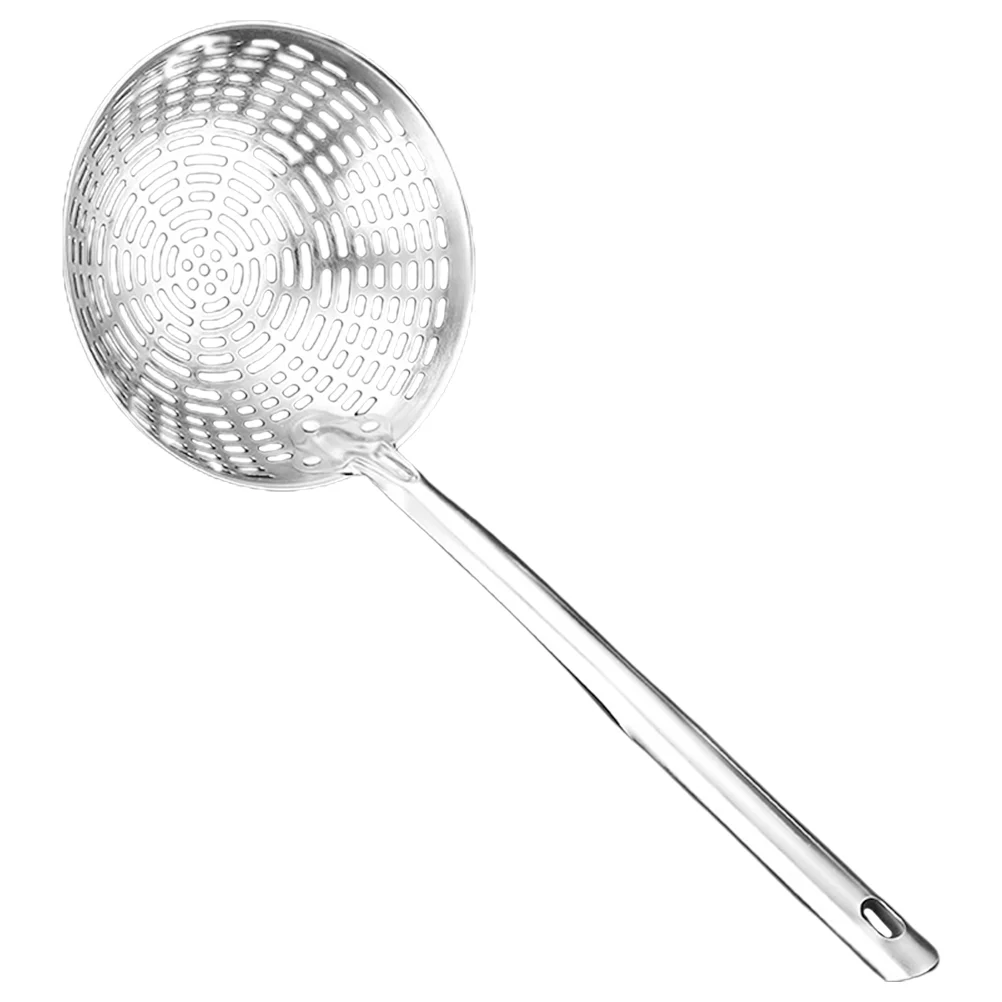 

Colander Pasta Scoop Hand Strainer Handle Small Stainless Steel Slotted Spoons Cooking Kitchen Utensil