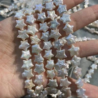 12mm natural top freshwater star shape keshi pearl beads 16
