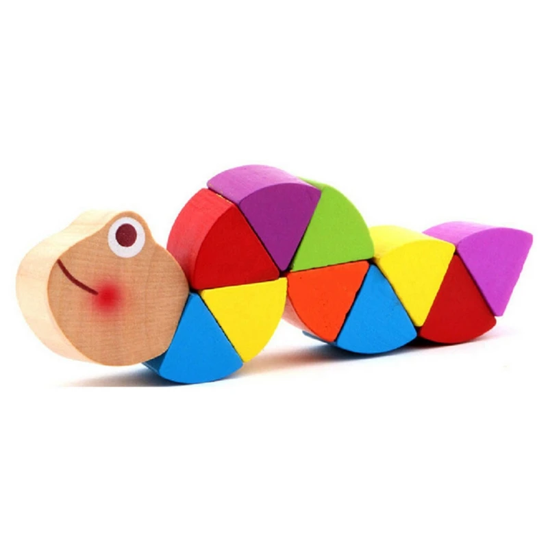 

Kids Finger Training Toys Bright Color Cartoon Caterpilars Shaped Accompany Toy Daily Playing Toys with Cute Face