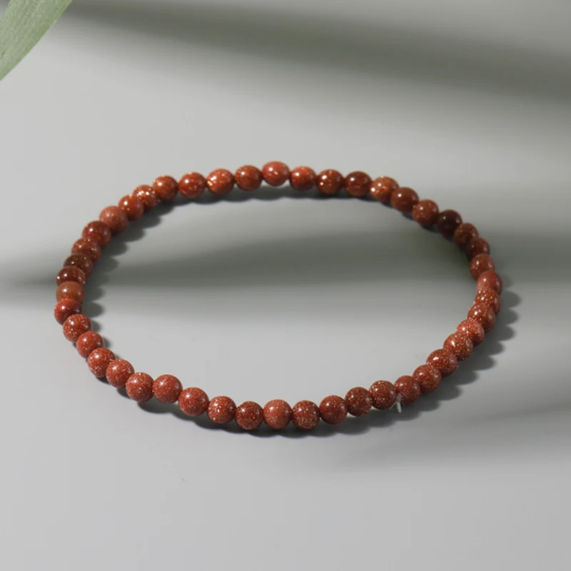 OAIITE 4 мм браслет из песчаного камня мини энергия Природный камень Йога для