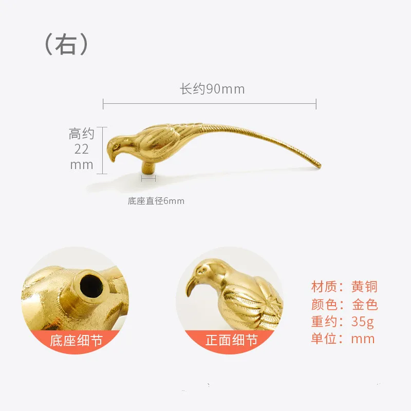 Золотая ручка для шкафа Diana's-Hardware