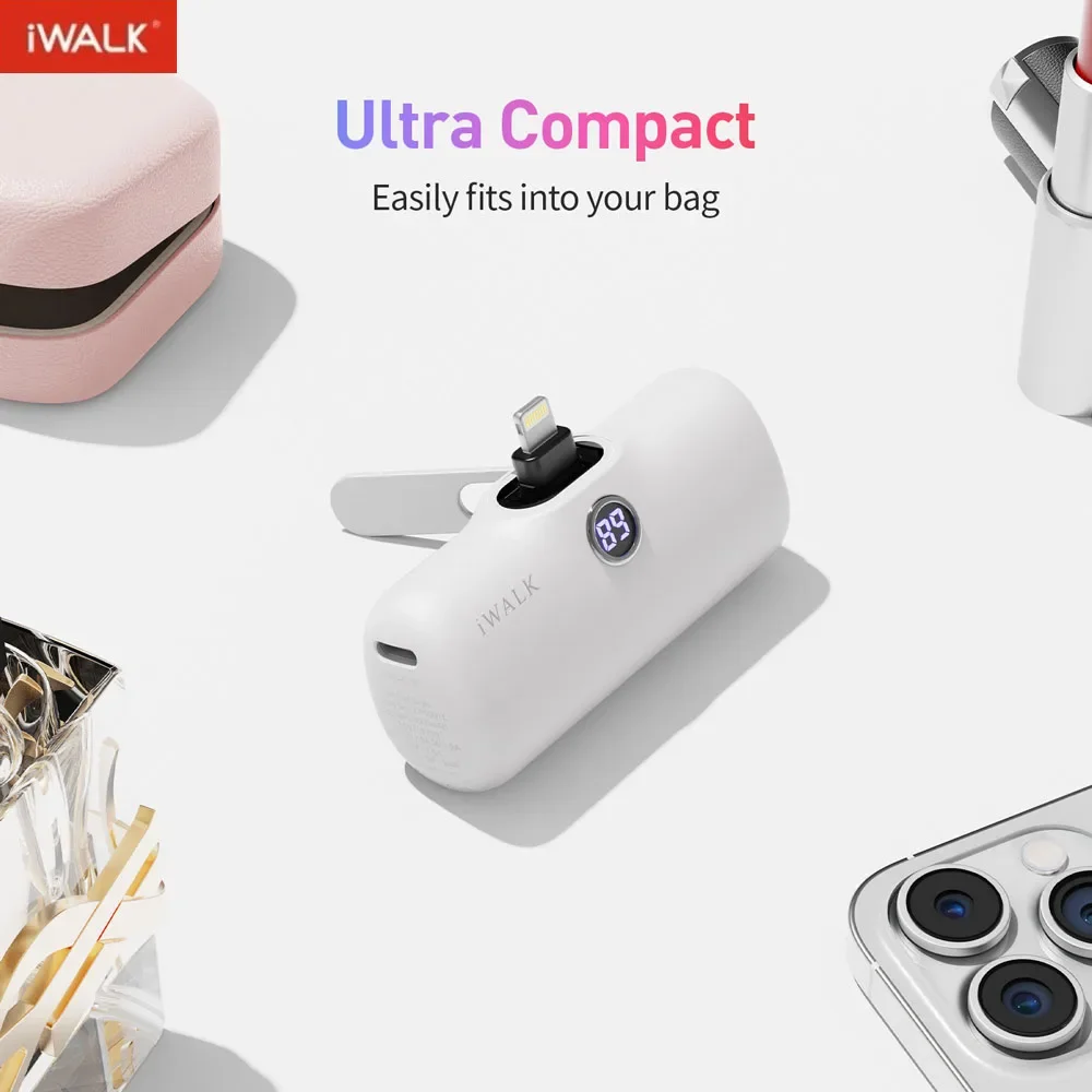 Фото iWALK Power Bank Портативная батарея Быстрое портативное зарядное устройство Портативная батарея для Iphone Powerbank Ультра зарядное устройство Внешняя батарея №1