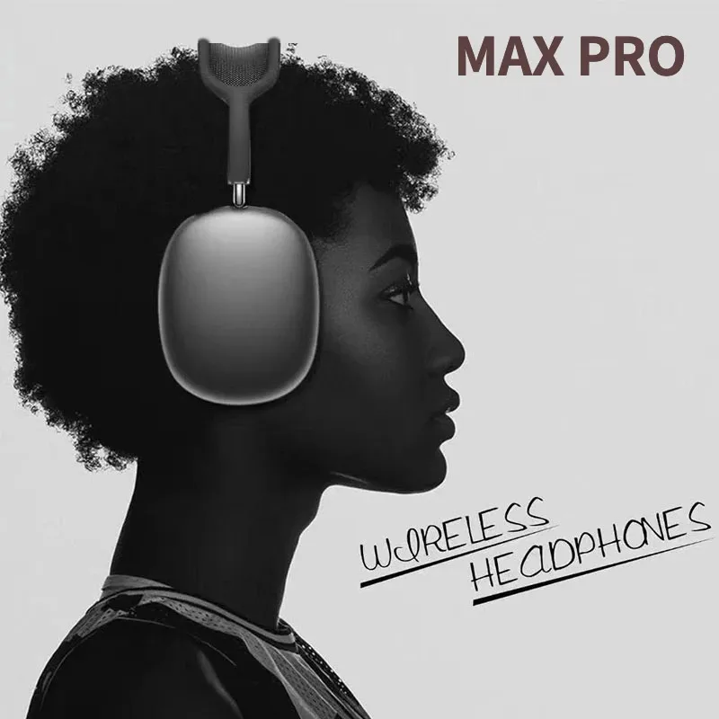 

MAX Pro ANC Best 1:1 Wireless Headphone Bluetooth Stereo Active Noise Cancelling Headset Transparency Super Bass Hight Quality