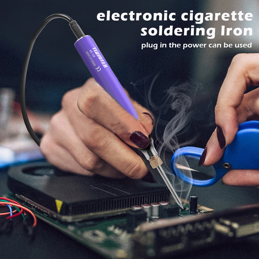 

Wireless Electric Soldering Iron Adjustable Temperature Portable Soldering Iron Kit USB Rechargeable Home Welding Repair Tools