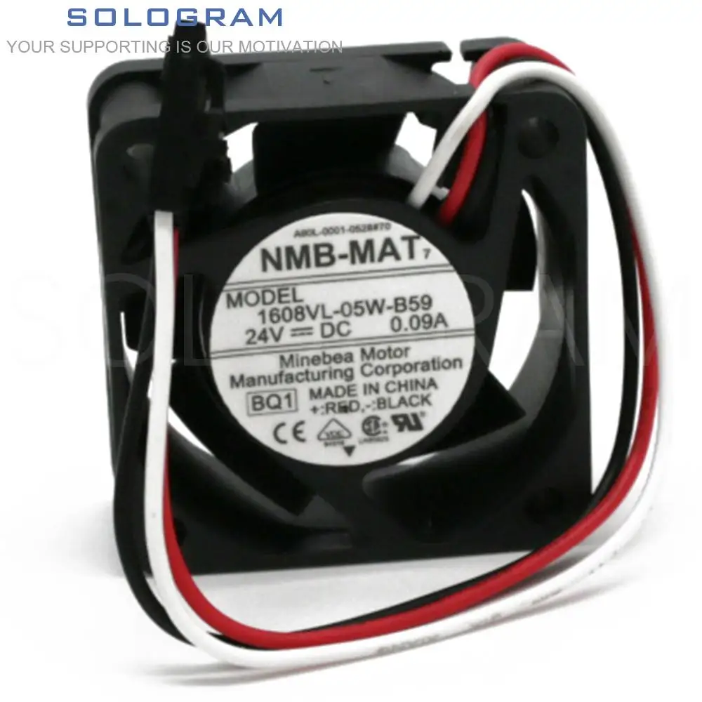 

1Pcs Brand New for NMB 7 1608VL-05W-B59 A90L-0001-0528#70 4020 40*40*20MM 24V 0.09A 3pin Inverter Server Cooling Fan