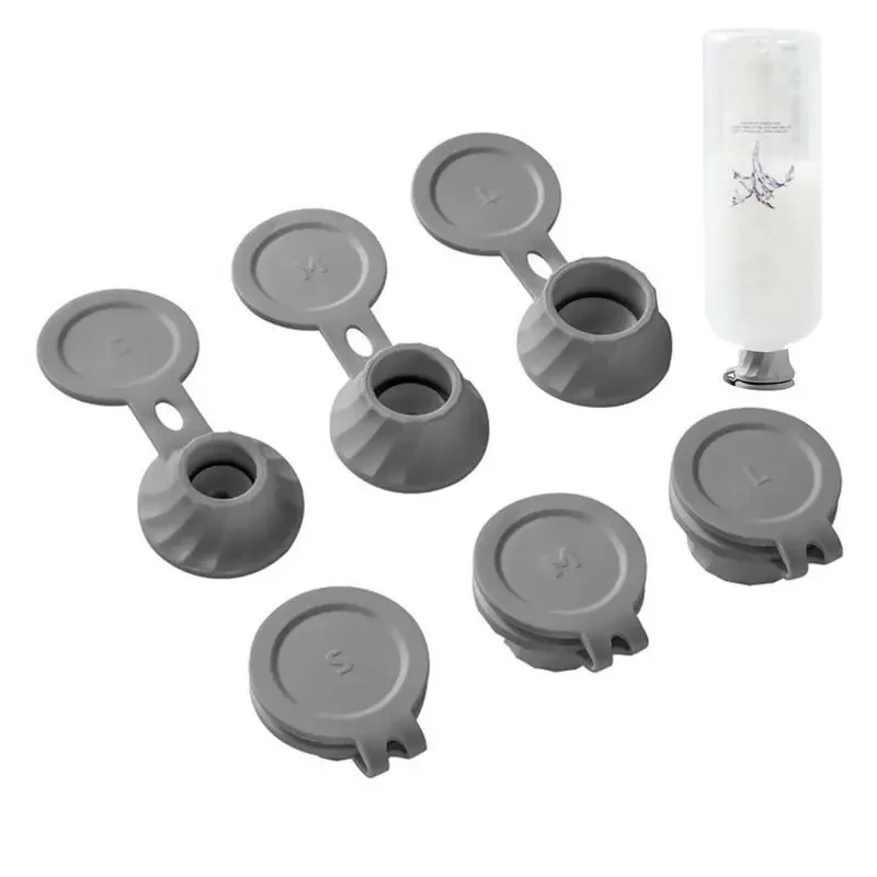 Набор перевернутых бутылок с крышкой и 3 адаптерами пластиковый материал для