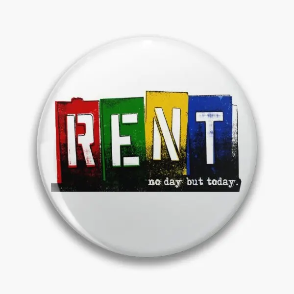 

Rent No Day But Today Soft Button Pin Jewelry Metal Brooch Fashion Funny Cute Clothes Hat Lover Gift Lapel Pin Collar Badge