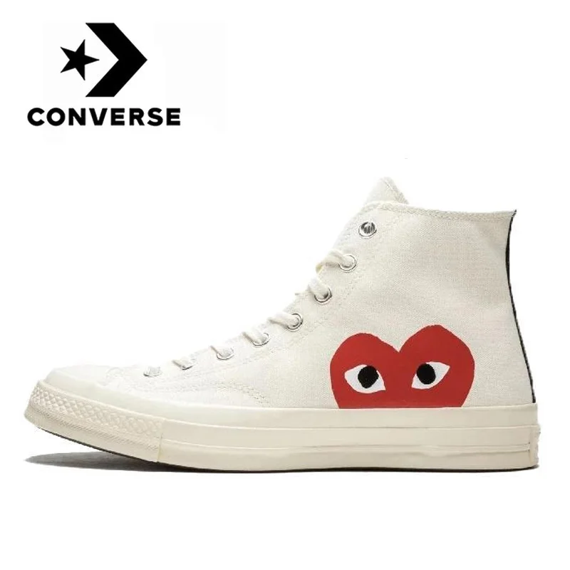 Кеды Converse Chuck Taylor All Star 70s, оригинальные белые кроссовки для  скейтбординга, плоская подошва, CDG - купить по выгодной цене | AliExpress