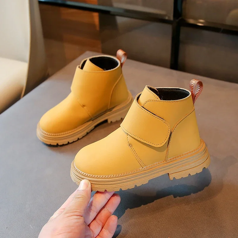 Ботинки для девочек на плоской подошве с низким вырезом водонепроницаемые