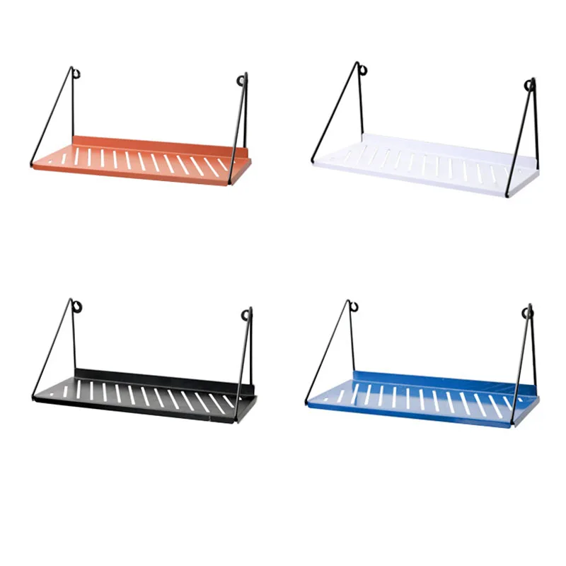 

Wrought Iron Multi-Color Shelf Wall Creative Home Installation Simple Decoration Storage Sorting Word Partition