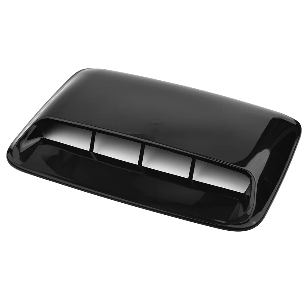 

Car Vent Hood Scoop Cover Universal Air Flow Intake GLOSS BLACK Parts Replacement Accessories Useful Durable New